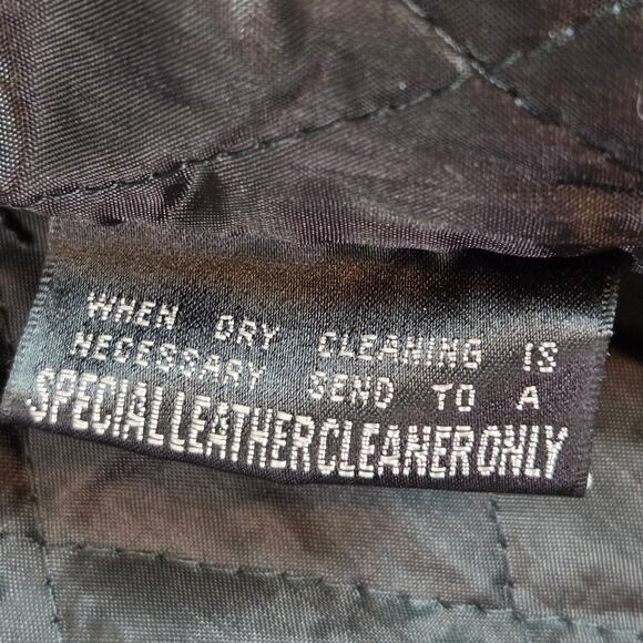 Vintage 90s Street Legal Bermans Leather Fringe Jacket Men’s Sz 44 L - Picture 5 of 15